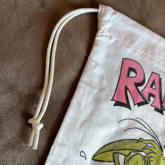 *Vintage* 1979 RAID “Bug Out to the Beach” Promo Drawstring Tote Bag - Picture 2 of 10